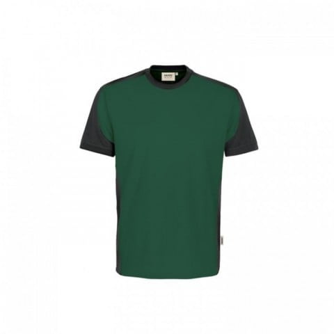 Zielona koszulka z kontrastowymi wstawkami Hakro Performance 290