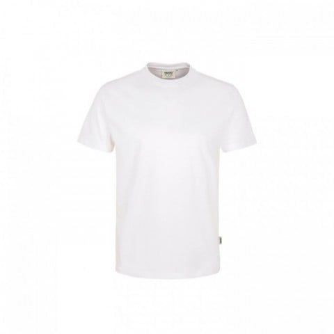 Klasyczny biały t-shirt męski z własnym haftem Hakro 292