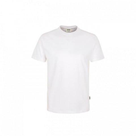 Klasyczny biały t-shirt męski z własnym haftem Hakro 292