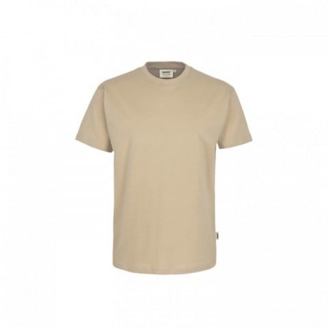 Piaskowy gruby t-shirt męski z bawełny Hakro 293