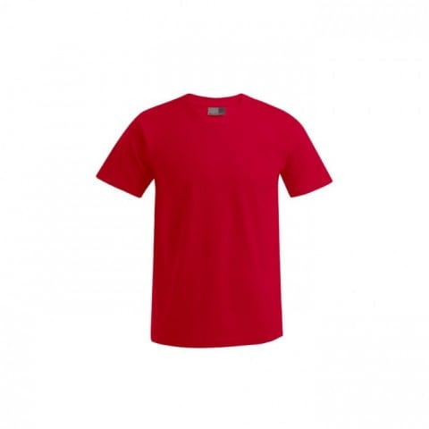 Czerwona koszulka z drukowanym własnym logo Promodoro Premium 3000/3099
