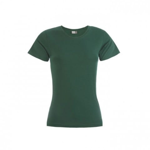 Zielona damska koszulka z bawełny Promodoro Premium 3005