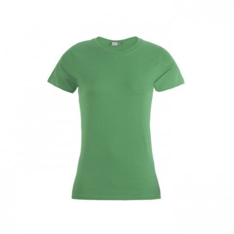 Zielona damska koszulka z bawełny Promodoro Premium 3005