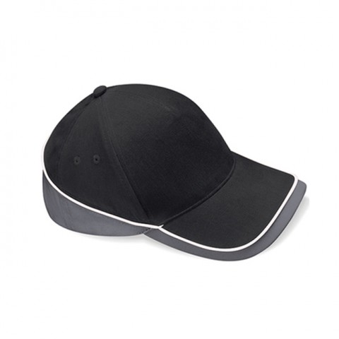 Black/Graphite Grey/White - Kontrastowa czapka Teamwear Competition