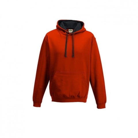 Fire Red/Jet Black - Bluza z kapturem Varsity Hoodie