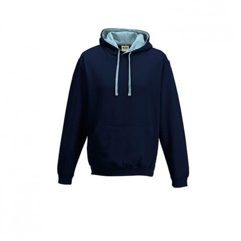 New French Navy/baby Blue - Bluza z kapturem Varsity Hoodie