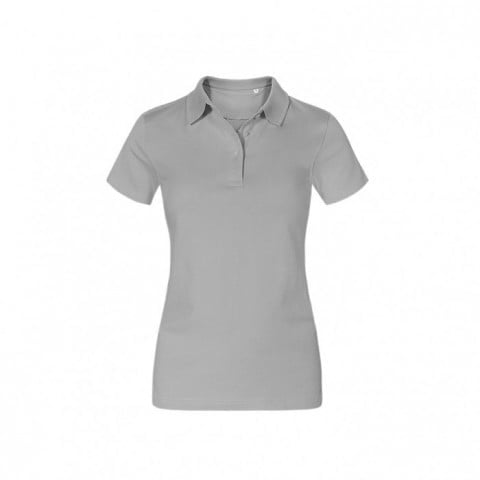 New Light Grey (Solid) - Damska koszulka polo Jersey