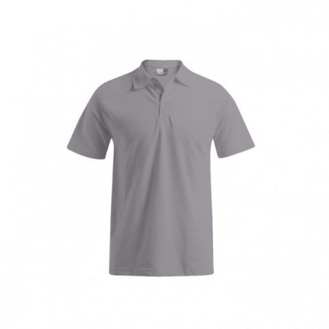 New Light Grey (Solid) - Męska koszulka polo 60/40