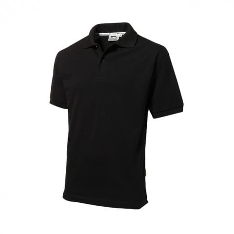 Black - Męska koszulka polo Forehand