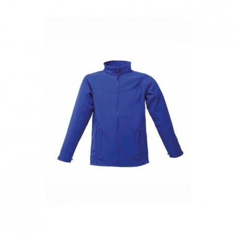 niebieski softshell haftowany