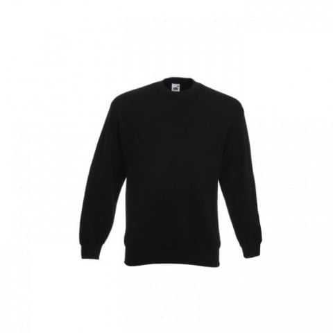 Black - Bluza Crewneck Set-In