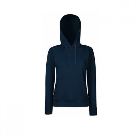 Deep Navy - Klasyczna bluza z kapturem Lady-Fit