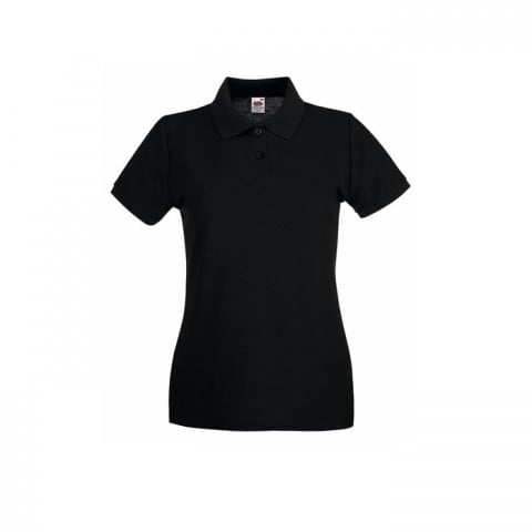 Black - Damska koszulka polo Premium Lady-Fit