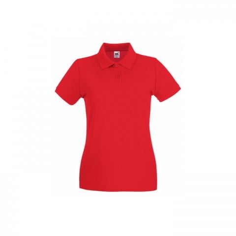 Red - Damska koszulka polo Premium Lady-Fit