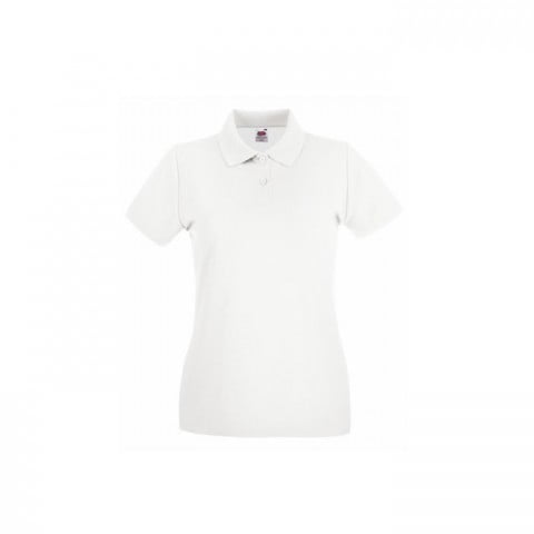 White - Damska koszulka polo Premium Lady-Fit