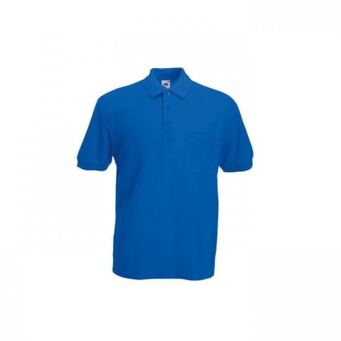 Royal Blue - Koszulka polo z kieszonką 65/35