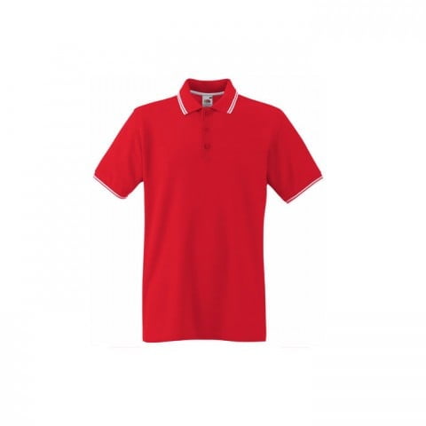 Red - Koszulka polo Tipped