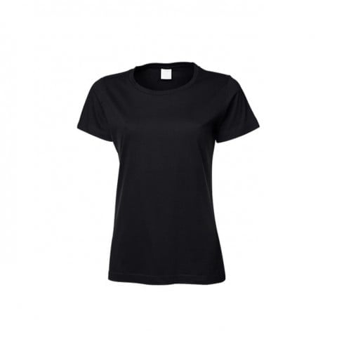 Black - Damski T-Shirt Basic Tee