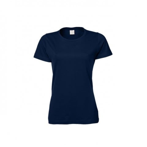 Navy - Damski T-Shirt Basic Tee