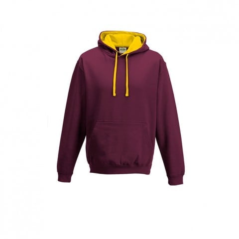 Burgundy/ Gold - Bluza z kapturem Varsity Hoodie