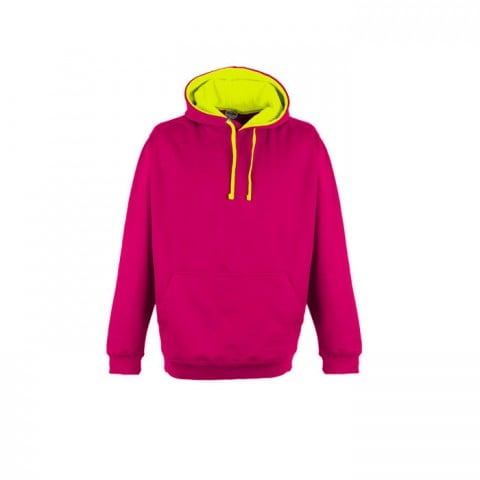 Hot Pink/Electric Yellow - Bluza z kapturem Superbright