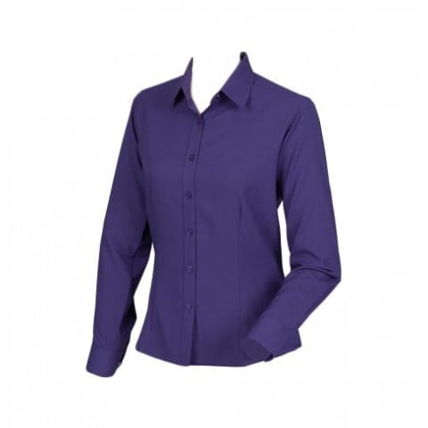 Purple - Damska poliestrowa bluzka Wicking