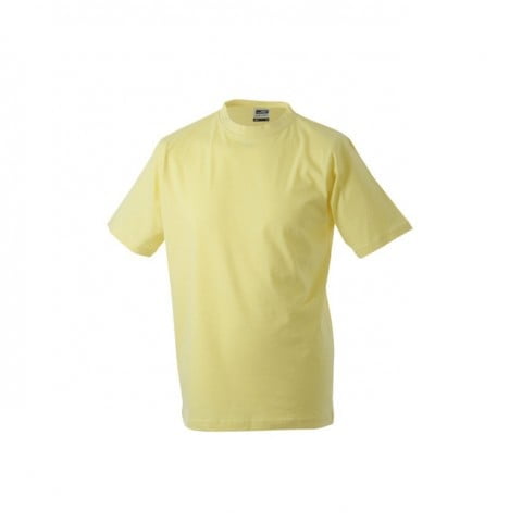 Jasnożółta koszulka męska James & Nicholson JN002