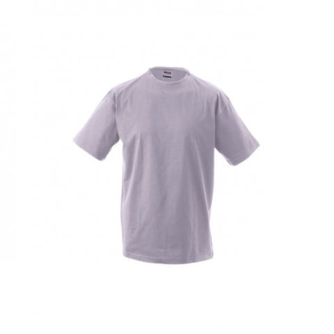 Jasnofioletowa męska koszula z własnym drukiem firmowym Round t-medium James & Nicholson JN001