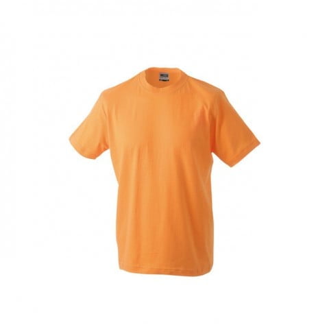 Pomarańczowa męska koszula z własnym drukiem firmowym Round t-medium James & Nicholson JN001