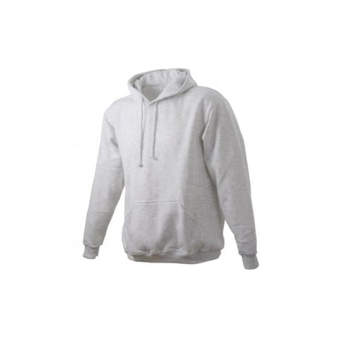 Heather Grey - Męska bluza bez zamka Hooded Jacket