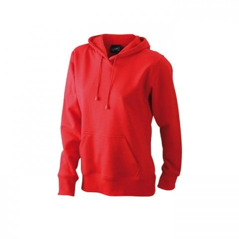 Red - Damska bluza bez zamka Hooded Jacket