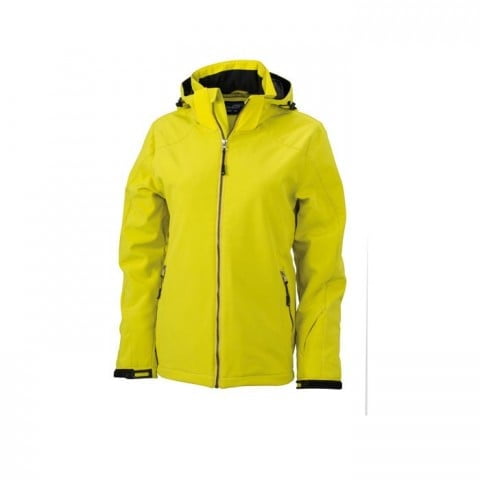 Yellow - Damski zimowy softshell Wintersport