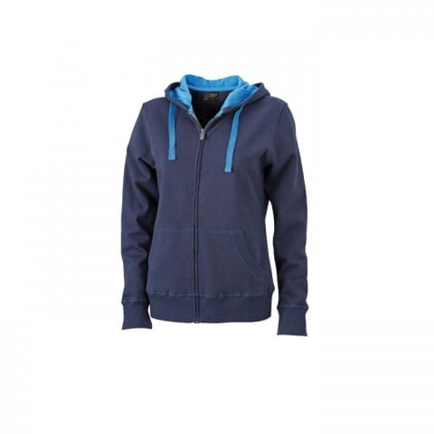 Navy - Damska bluza Hooded Jacket