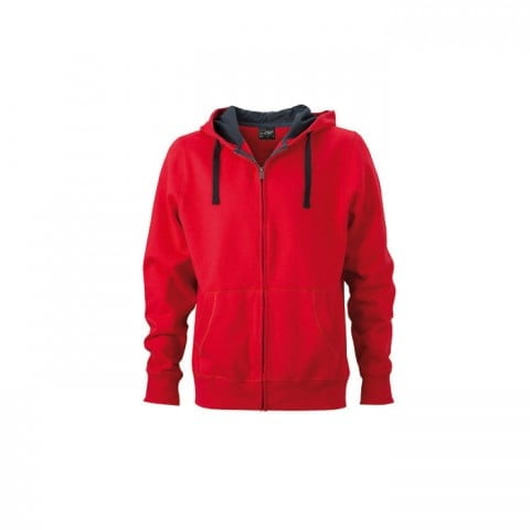 Red - Męska bluza Hooded Jacket