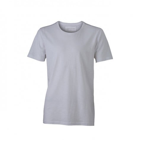 White/Navy - Męski T-Shirt Urban
