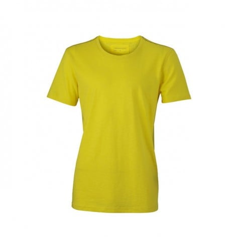 Yellow/ Navy - Męski T-Shirt Urban