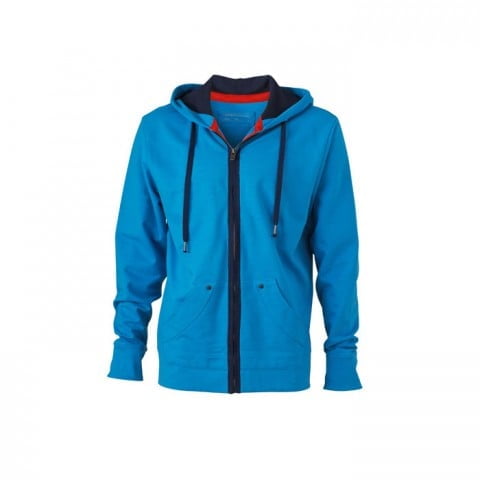 Azure - Męska bluza z kapturem Urban Hooded