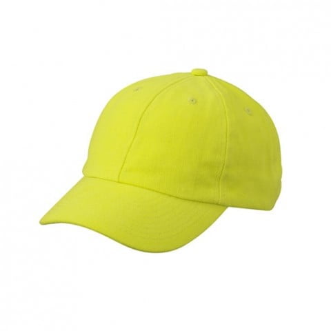 neonowo żółta czapka reklamowa z nadrukiem