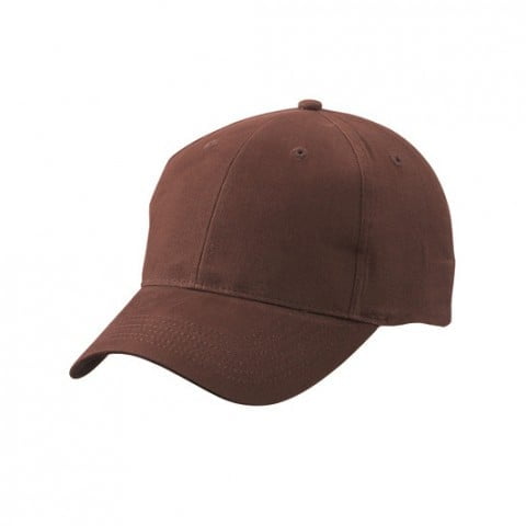 brązowa czapka reklamowa z logo