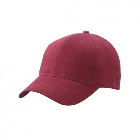 wiśniowa czapka reklamowa z logo