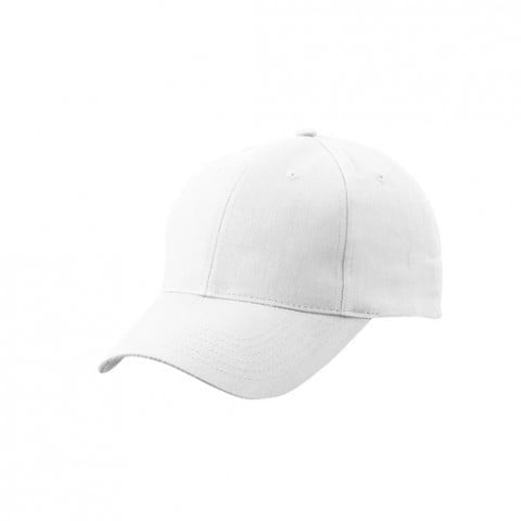 biała czapka reklamowa z logo