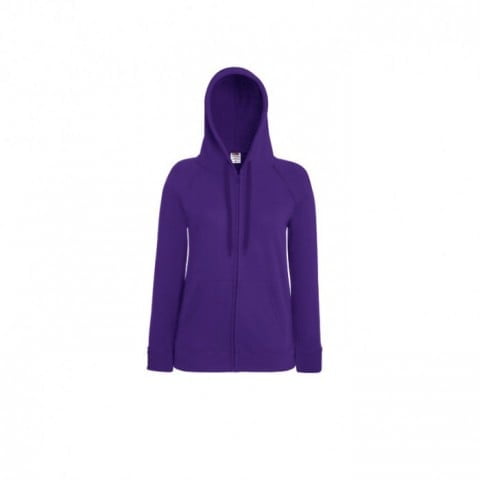 Purple - Damska bluza z zamkiem Lady-Fit