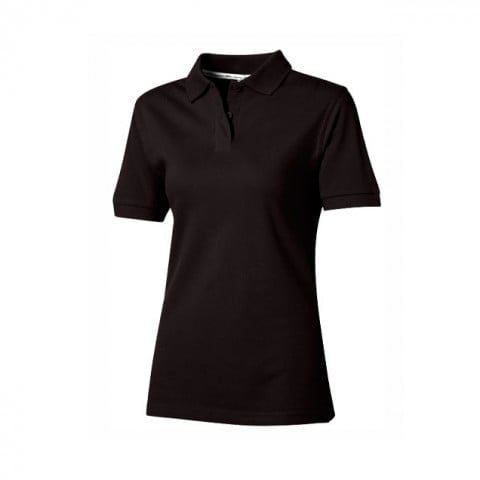 Black - Damska koszulka polo Forehand