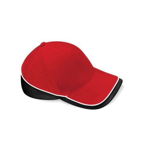 Classic Red/Black/White - Kontrastowa czapka Teamwear Competition