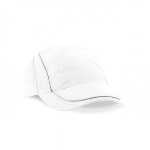 White - Czapka z daszkiem Coolmax® Flow Mesh