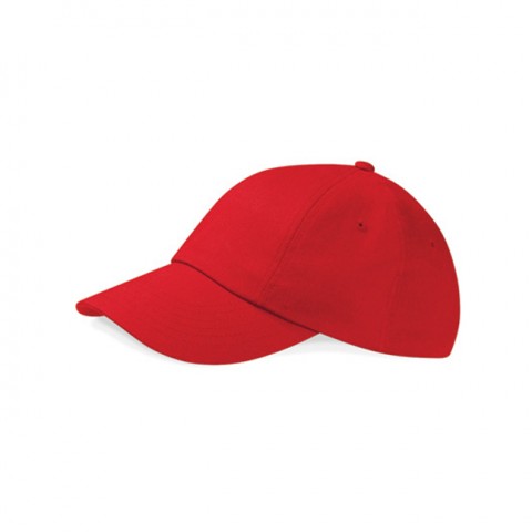 Classic Red - Czapka niskoprofilowa Heavy Cotton Drill