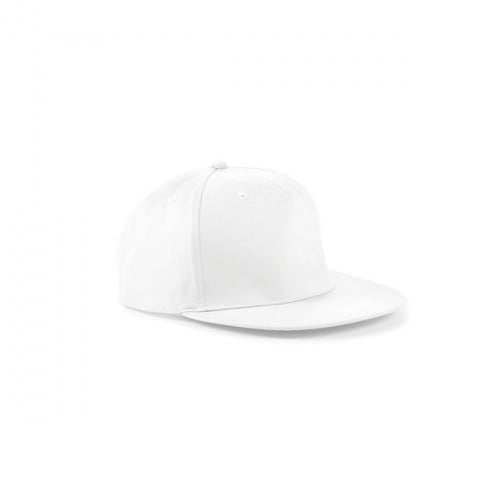 biała czapka snapback z haftem 3d