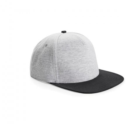 szaro-czarny snapback beechfield z logo