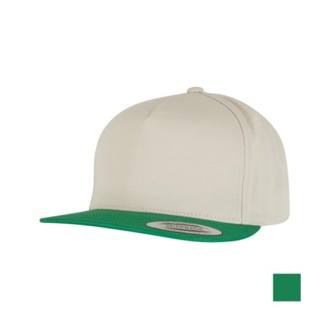 beżowo zielona czapka snapback 6007 Flexfit