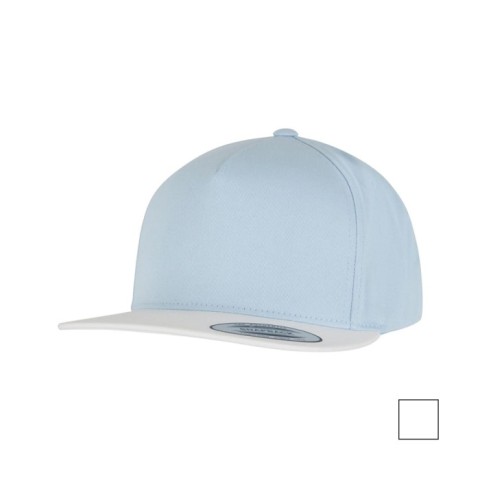 błękitno biała czapka snapback 6007 Flexfit